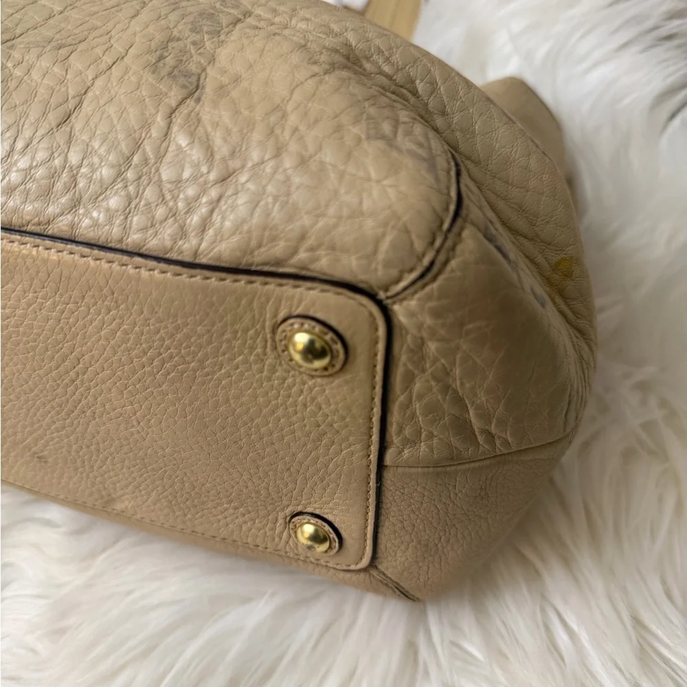 Coach Cream Leather Shoulder Bag